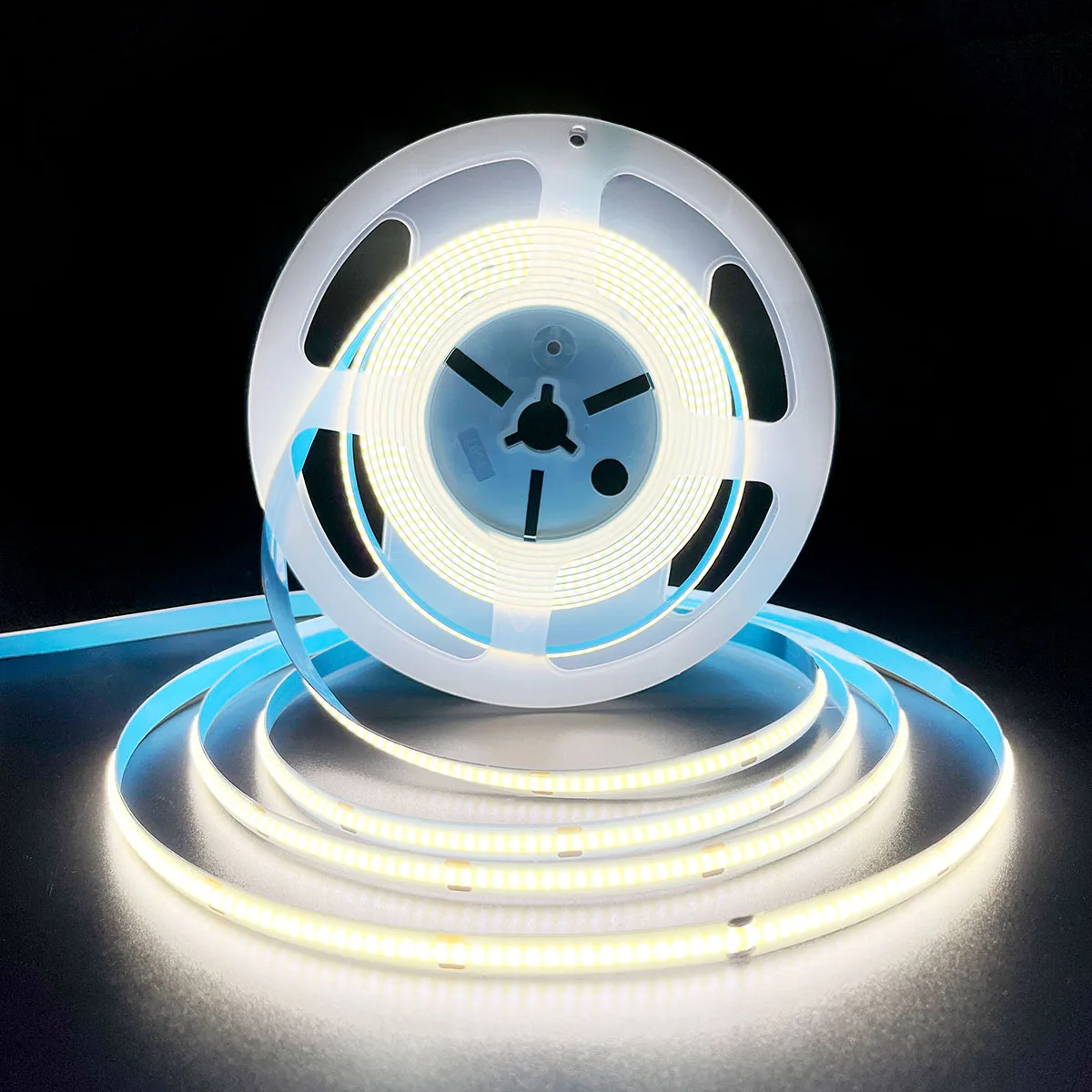 12V COB LED Strip Light Wardrobe Shelf Pantry Showcase Under Cabinet Backlight Lamp Room Deco High Density Linear Flexible Light
