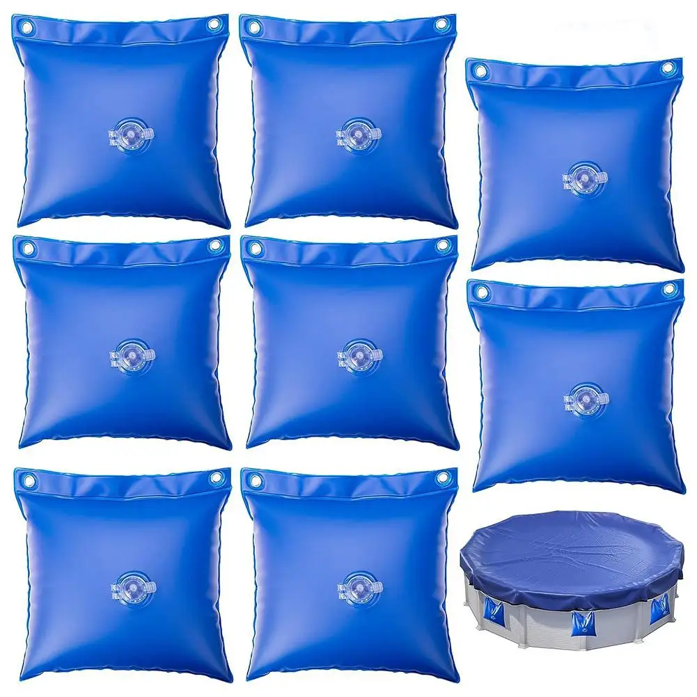 4/12Pack Pool Cover Hanging Bags With Hooks For Durable Leak-Proof Winter Swimming Pool Filling Windproof Hanging Bag