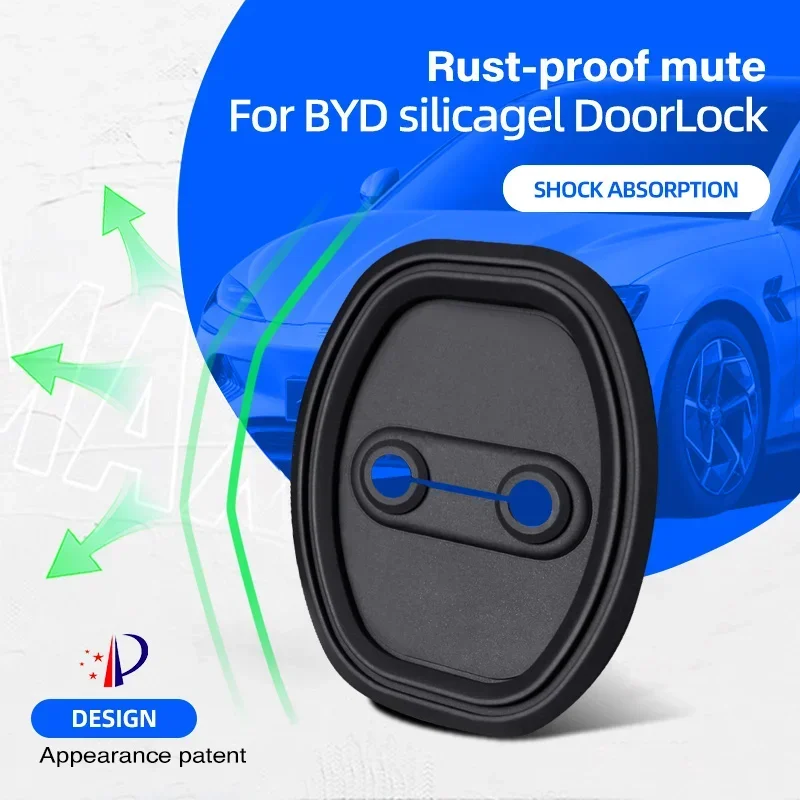 

Silica Gel Door lock Case Car Door Lock Cover Door Check Arm Protector Cover For BYD Qing Tang Song Yuan Han Pro Plus EV DMI MAX