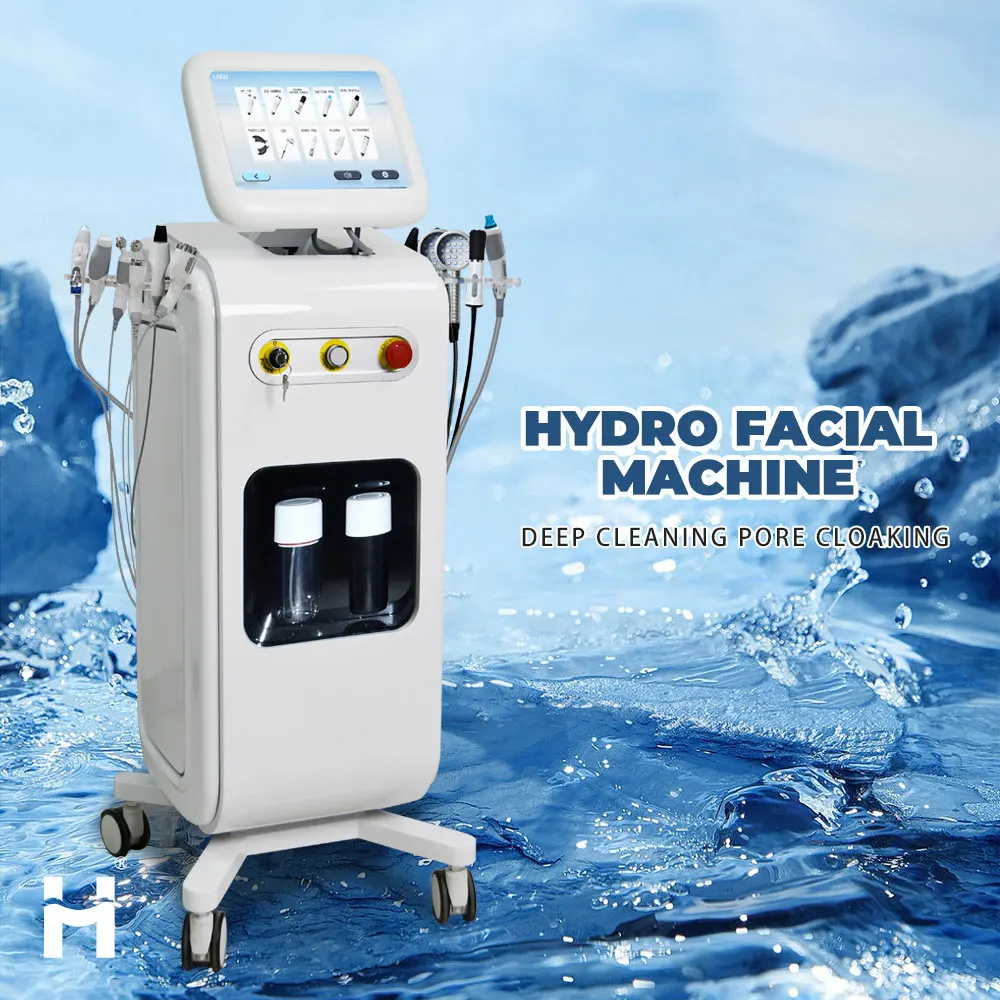 2026 10-in-1 Hydro Jet Facial Machine Hydra Dermabrasion Oxygen Jet Peel For Advanced Skin Rejuvenation