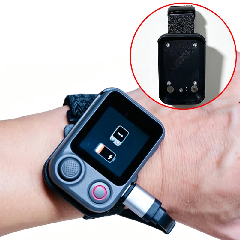 For DJI Pocket 4P Remote Controller Type-C Charging Wristband Mount Rotating Charging Dock Portbale Adapter for Outdoor Shooting