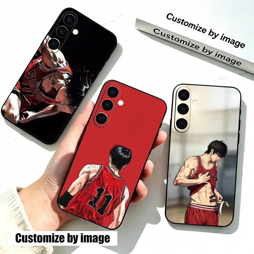 Anime Kaede R-Rukawa Slam D-Dunk  Phone Case For Samsung Galaxy A73,A72,A71,A70,A53,A52,A51,Soft Silicone Black Cover