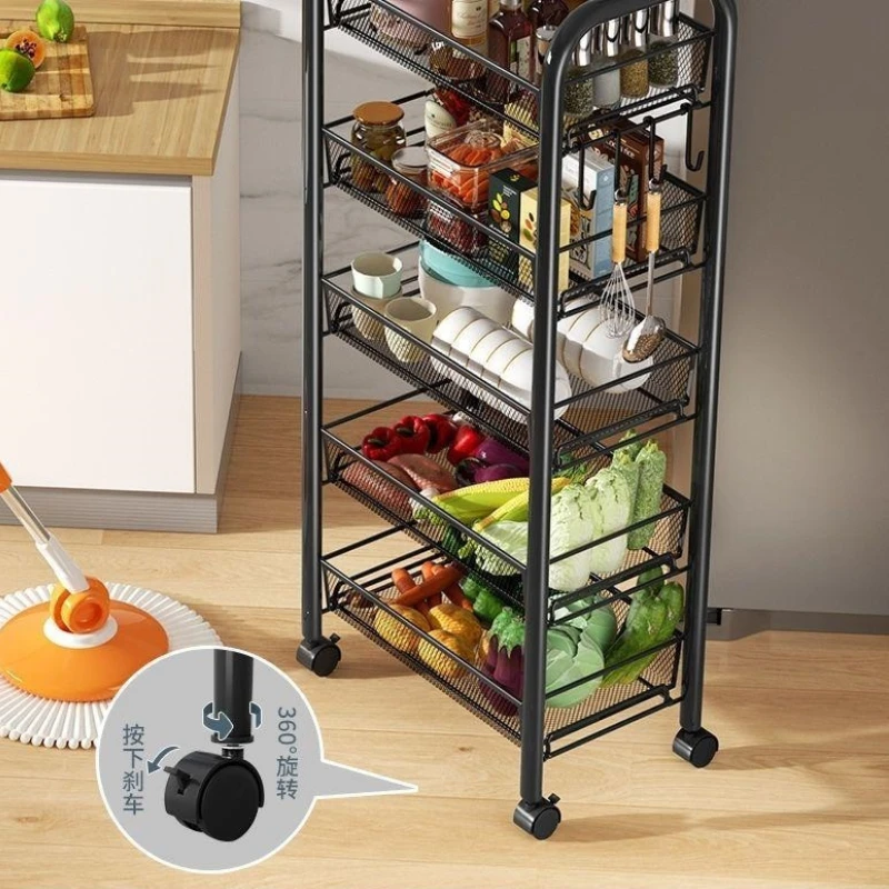 Kitchen Organizing Shelf Storage Furniture Cart Organizers Trolleys Drawers Trolley Organizer Cosas De Cocina Auxiliary Storages