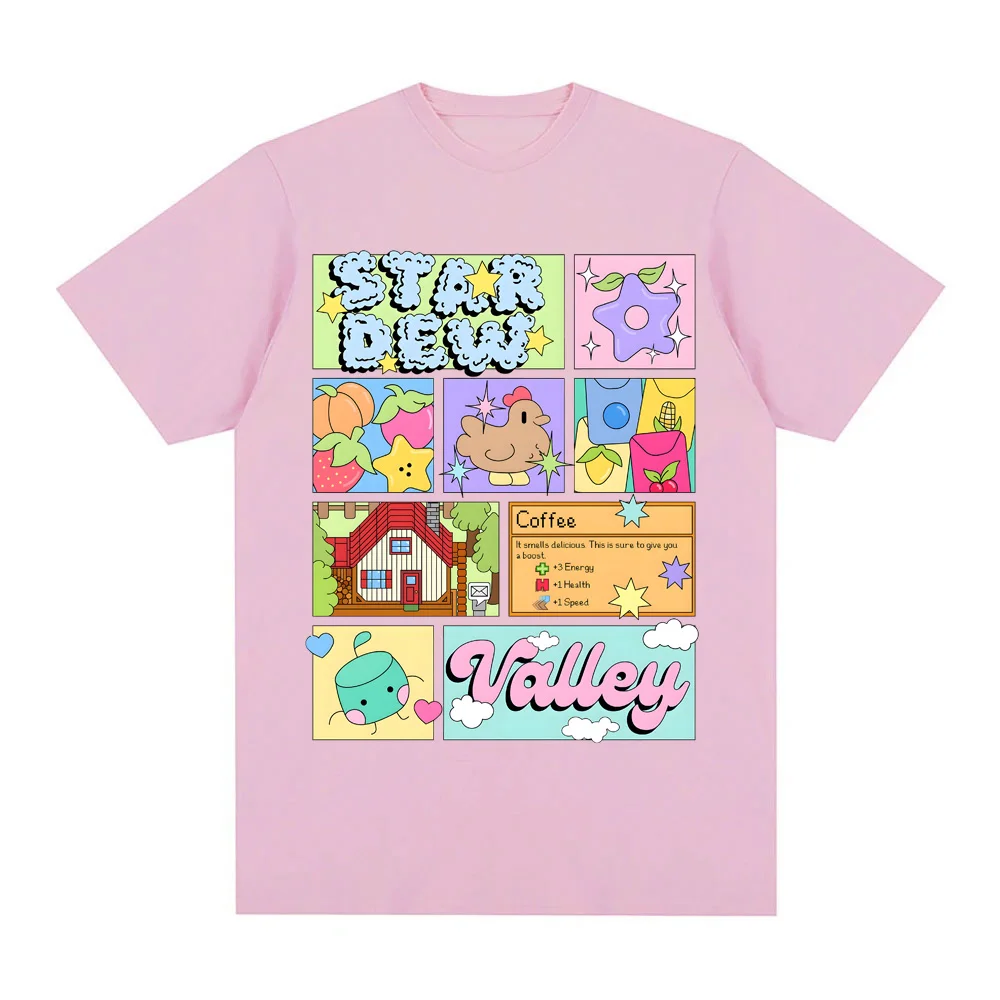 Stardew Valley TEE 2025 New Style GAME Print High Quality Tee-shirt Comic 100%Cotton Comfortable Round Neck Short Sleeve