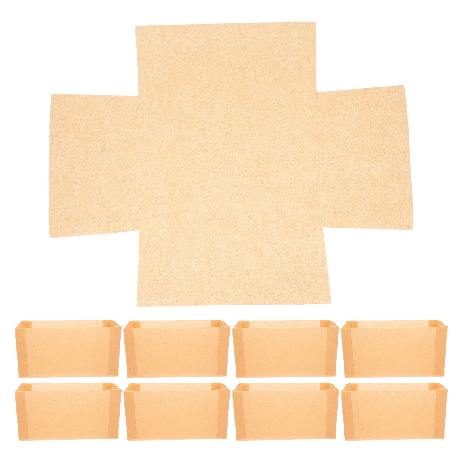 

50 Pcs Cake Baking Liners Cups for Toast Loaf Pan Bread Paper Nonstick Supplies