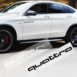 2 шт., автомобильные наклейки для Audi Quattro Q2 Q3 Q5 Q7 Q5L Q4 Q8 Q1 A3 A5 A7 A4 A6L