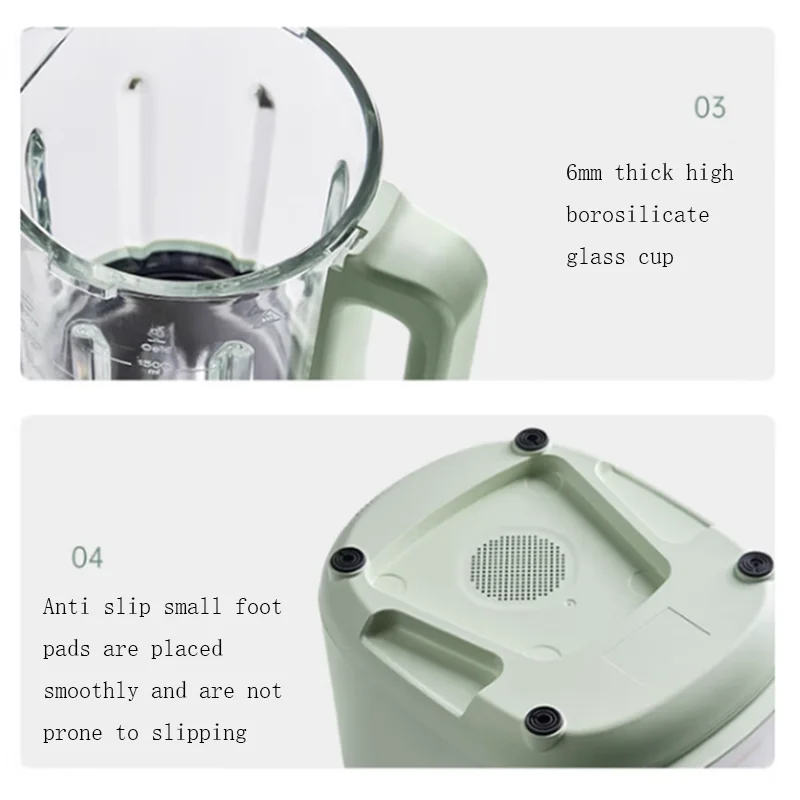 Wall Breaking Machine Household Soybean Milk Machine Noise Reduction Wall Breaking Hot Drying Sterilization 1.5L P919