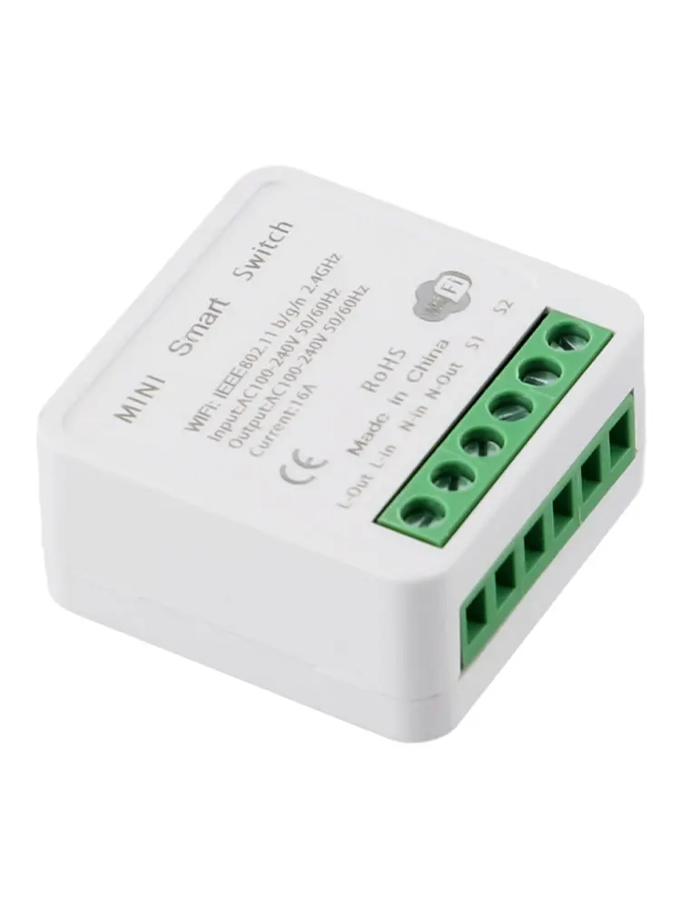 Intelligent WiFi Light Switching Device with Timing Functions; Direct Network Connection Eliminates Need for a Hub; Rated at 16A