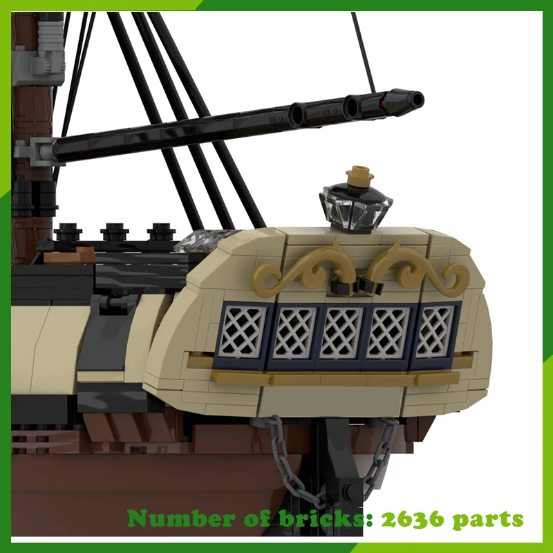 الفرج كروزر كيتش قارب MOC اللبنات الطوب سفينة حربية نموذج سفينة حربية لتقوم بها بنفسك لعبة إبداعية هدايا عيد الميلاد سفينة 2636 قطعة