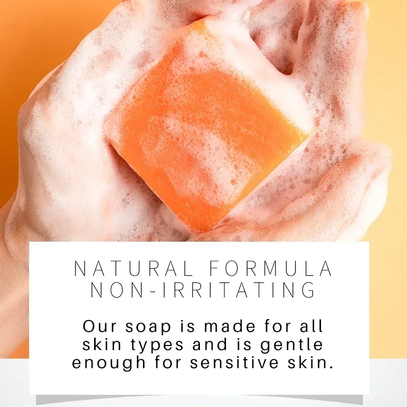 100g Turmeric Soap Face Cleansing Anti Acne Whitening Skin Lightening Face Remove Pimples Dark Spots Limpeza De Pele