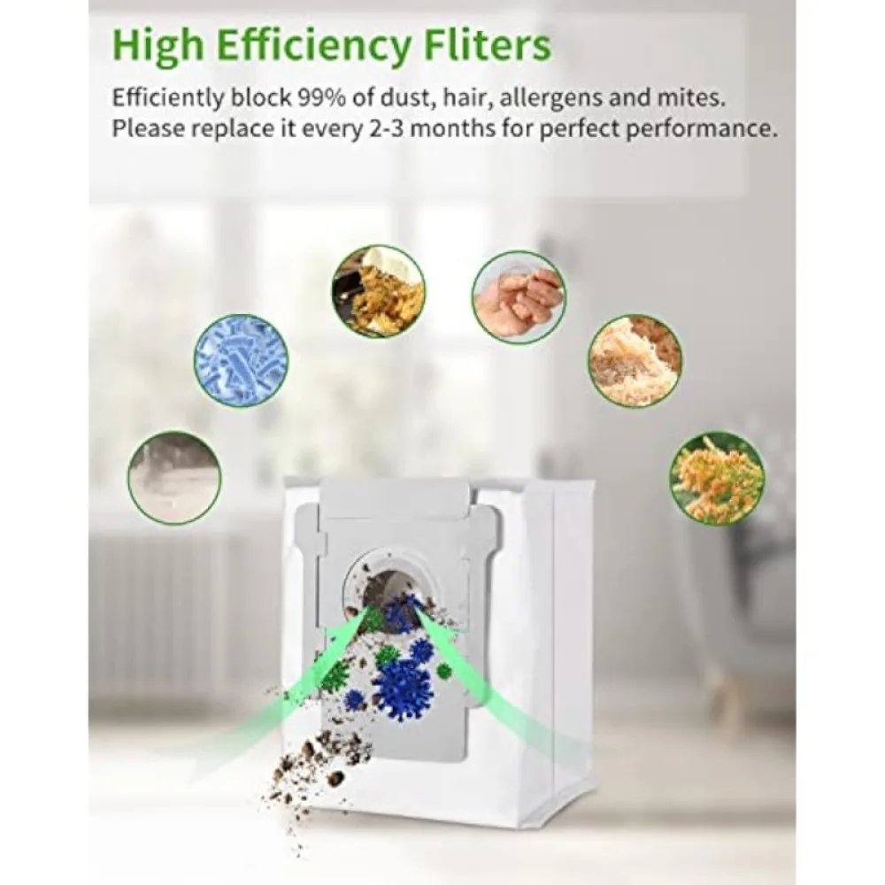 For Irobot Roomba Vacuum Dust Bags Replacement I7 I3 I4 I6 J7 E5 E6 S9 Plus Sweeper Accessory Dirt Disposal Filter Supplies