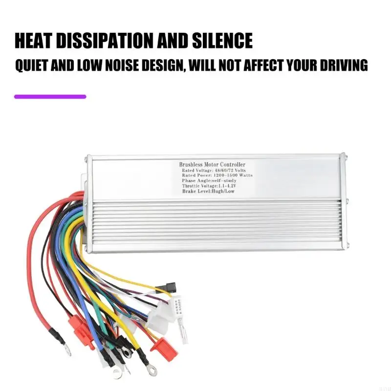3 Gear Speed Electric Vehicle Brushless Motor Controller 48V-72V Electric Bike Brushless Motor Controller 1200W-1500W M4YD