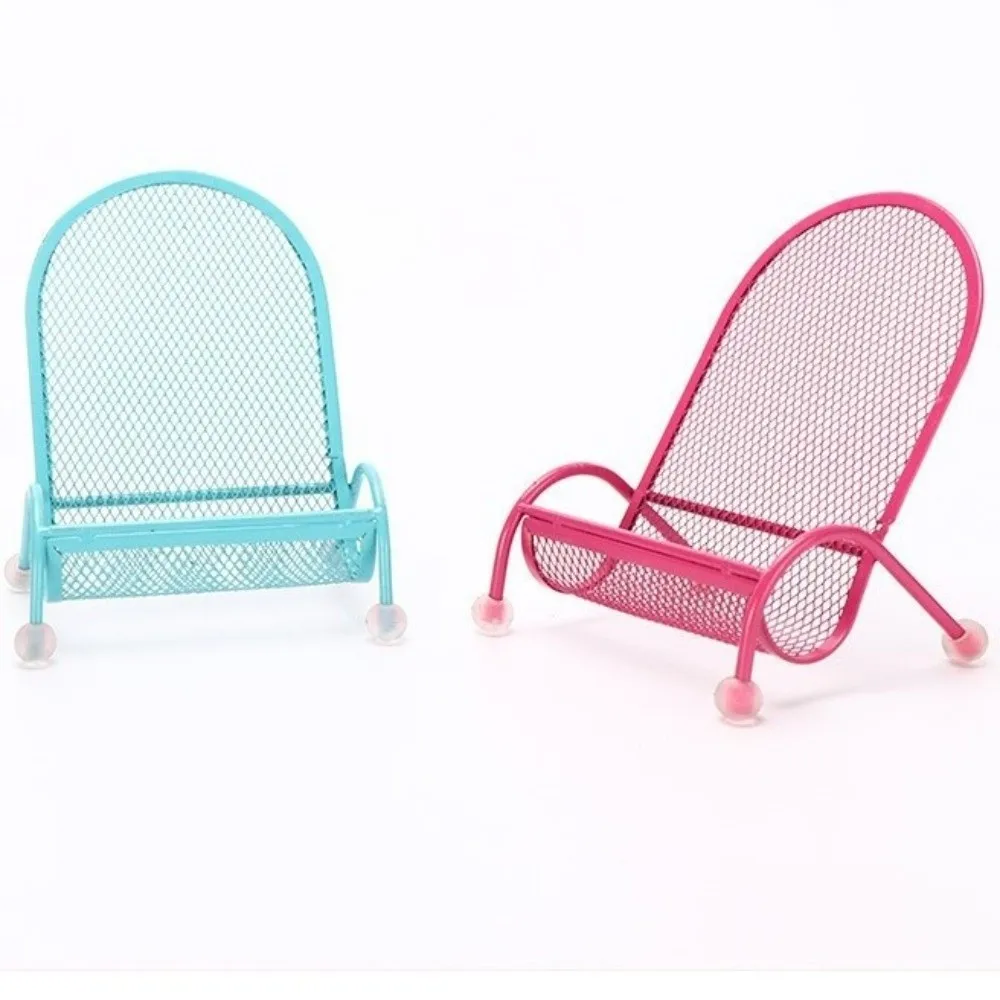 Creative Cute Mobile Phone Holder Chair Shape Convenient Desktop Stand Holder Portable Cell Phone Holder Universal