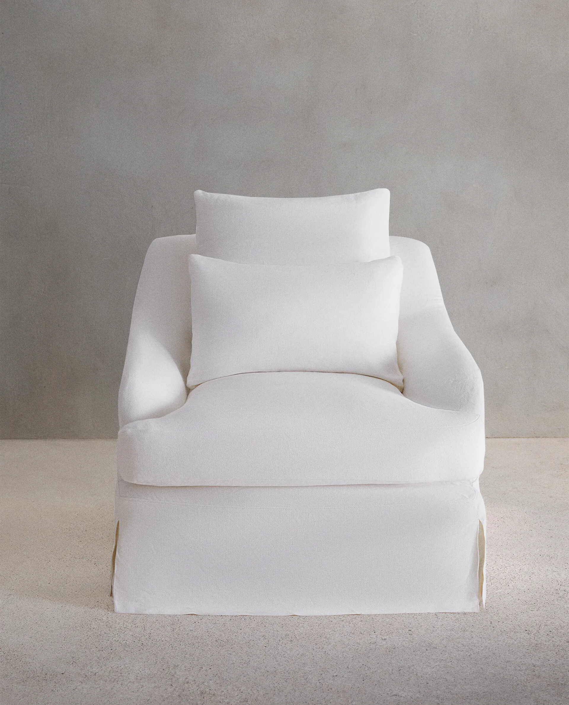 American Cotton and Linen Fabric Detachable and Washable Single Sofa