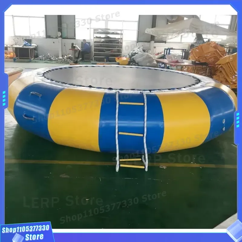 Custom Inflatable Water Trampoline Jumping Bed Air Bodyguard Palm Equipment For Lake Pool Swimming Park Outdoor Fun Game