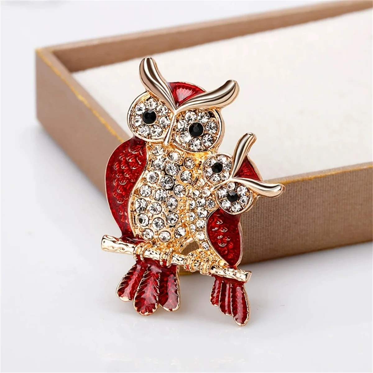 1Pc Cartoon Creative Owl Brooch Fashion Cute Dripping Oil Animal Pin Charm Exquisite Jewelry Accessories Party Gift Souvenir