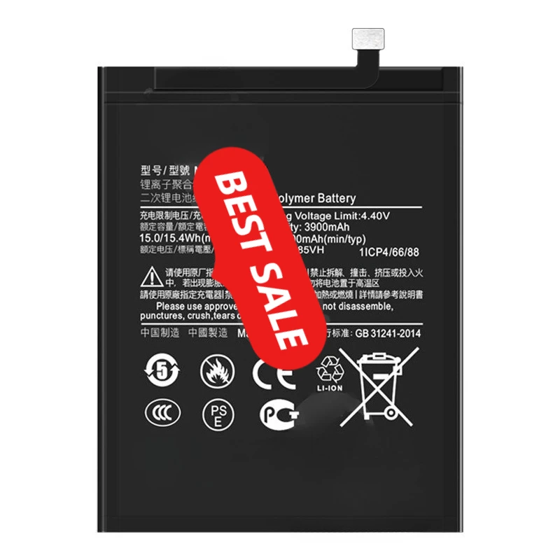 Battery for Xiaomi Redmi Note 2/3/4/5/6/7/8/9/10/11/12/13/14 0 Cycle  High Capacity Replacement Bateria Grade A Cell with Tools view 3