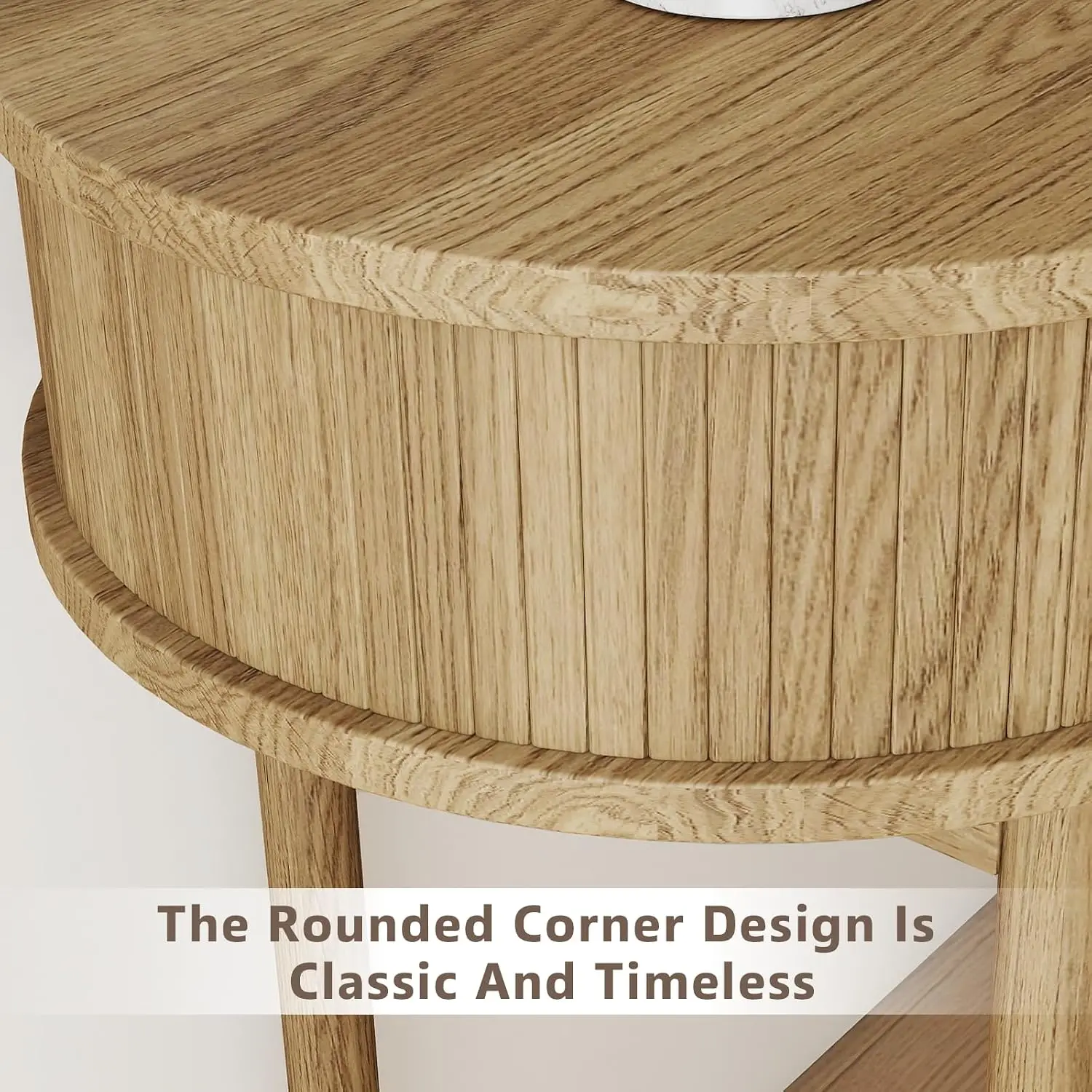 39 Inch Small Desk with Drawer Wood Legs Compact Office Vanity Table for Bedroom Study, Customized