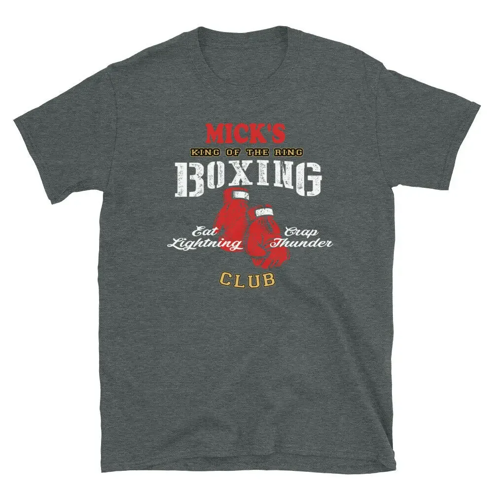 Eat Lightning and Crap Thunder Funny Gym Mick's Boxing Club T-Shirt 100% Cotton O-Neck Short Sleeve Summer Casual Mens T-shirt