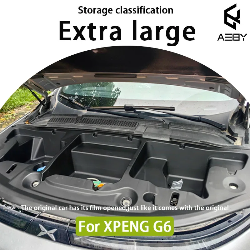 Auto voorbak opbergbox voor Xpeng G6 2023-2026 Grote capaciteit Motivatie cabine opbergbox modificatie auto accessoires - afbeelding 2