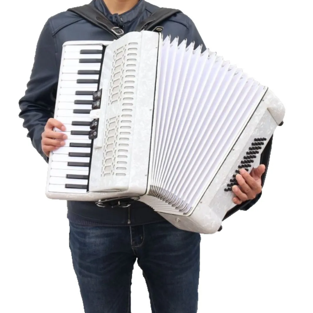 Bass Accordion Celluloid 26 Keys Accordion Adult Professional Triple Reed Accordion Instrument Cross Border