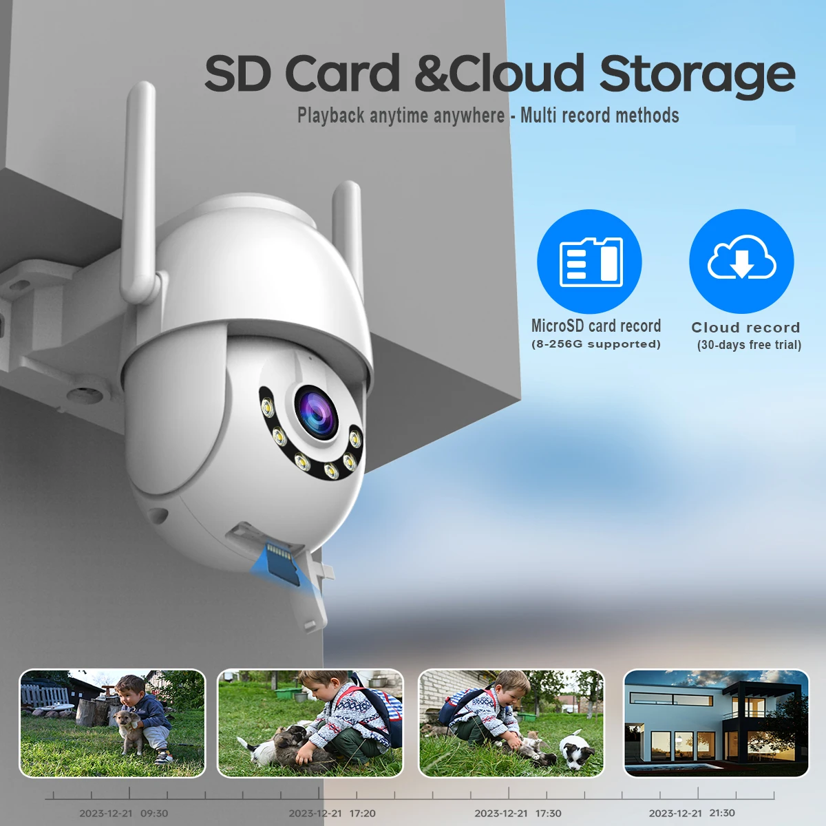 JOOAN 3MP PTZ WiFi IP Camera Esterna 5X Zoom Digitale Auto Tracking Telecamera Senza Fili ONVIF Sicurezza CCTV Video Telecamera di Sorveglianza