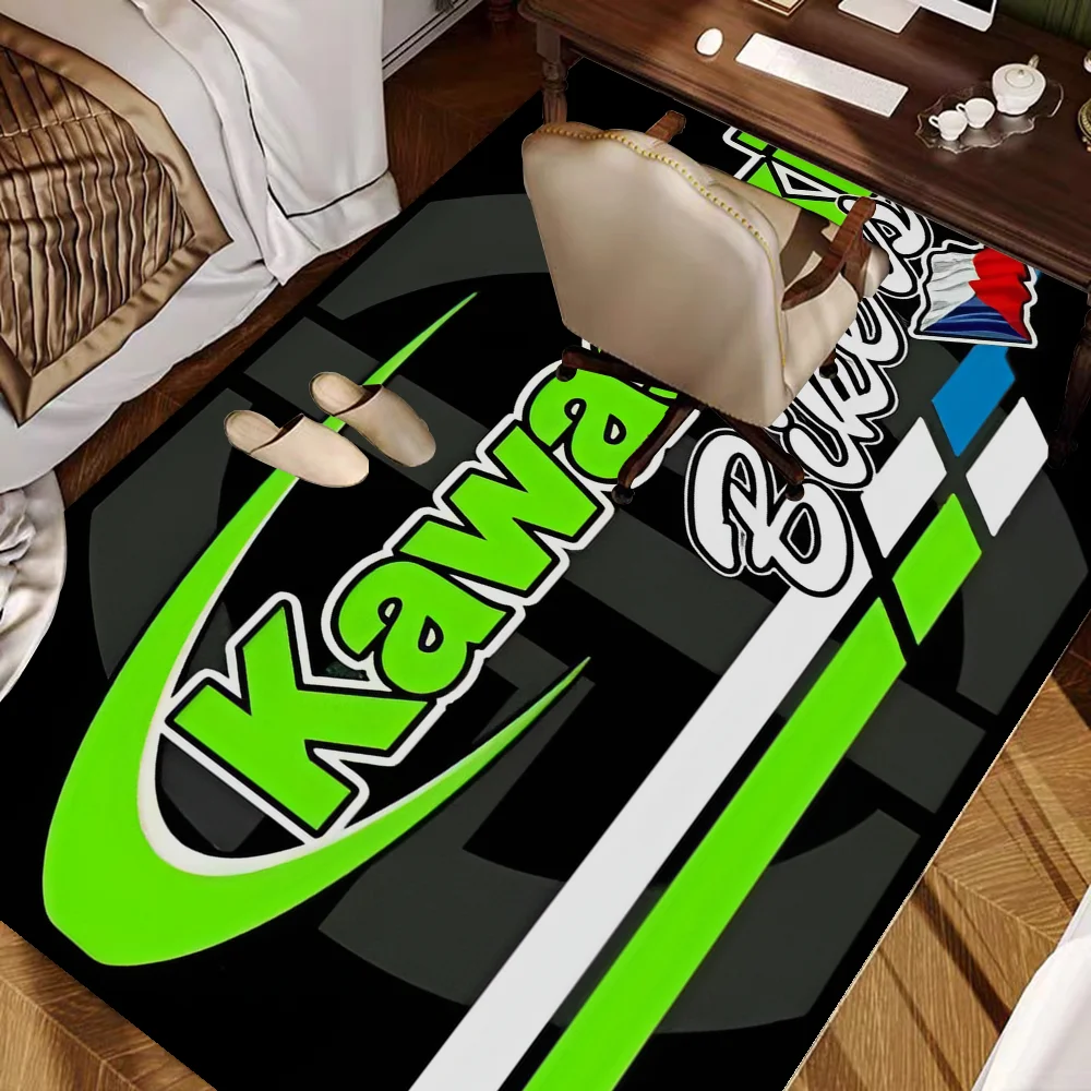 K-Kawasakis M-Motorcycles Bathroom Mat Anti-slip Absorb Water Long Strip Cushion Bedroon Mat Hotel Decor Mat