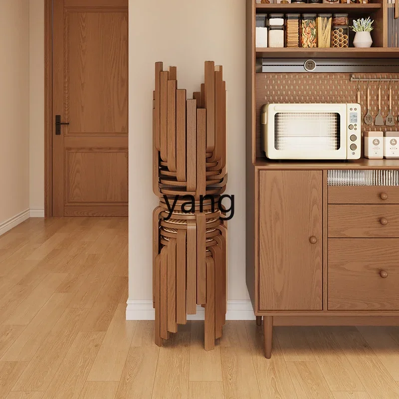 cx solid wood round stool small stool household low stool thickened can be stored and stacked for spare