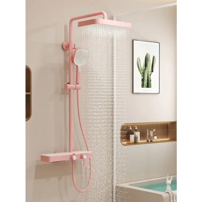 Dopamine Color Green Shower Shower Set Bath All Copper Supercharged Home Toilet Bath Hot and Cold Bathroom