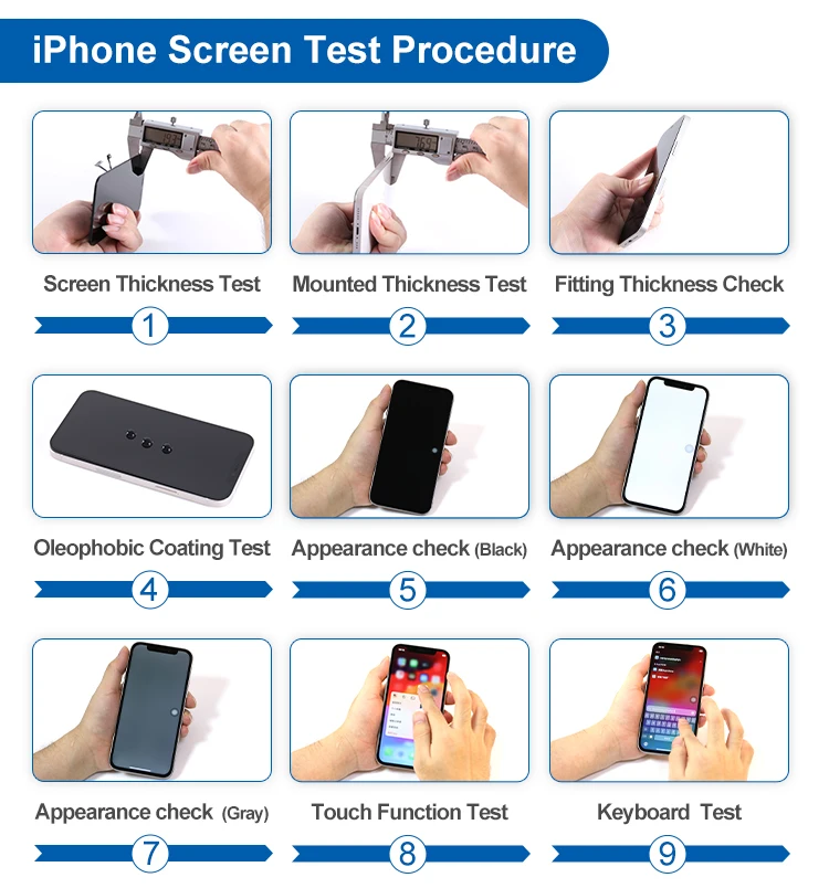 2 Stück JK Incell LCD für iPhone 17 X XR XS MAX 11 12 12 Pro MAX 13 14 LCD-Display für iPhone 13 14 Plus 15 Pro MAX 16 LCD-Bildschirm – Detail 5