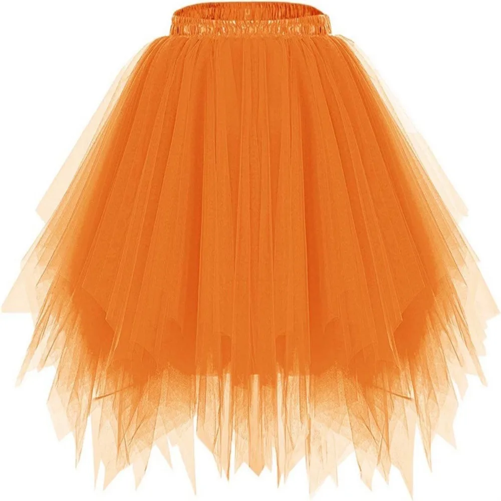 2025 High Quality Pleated Pleated Skirts for Women Gauze Short Skirt Adult Tutu Dancing Skirt Pleated Skirts for Women Plus Size