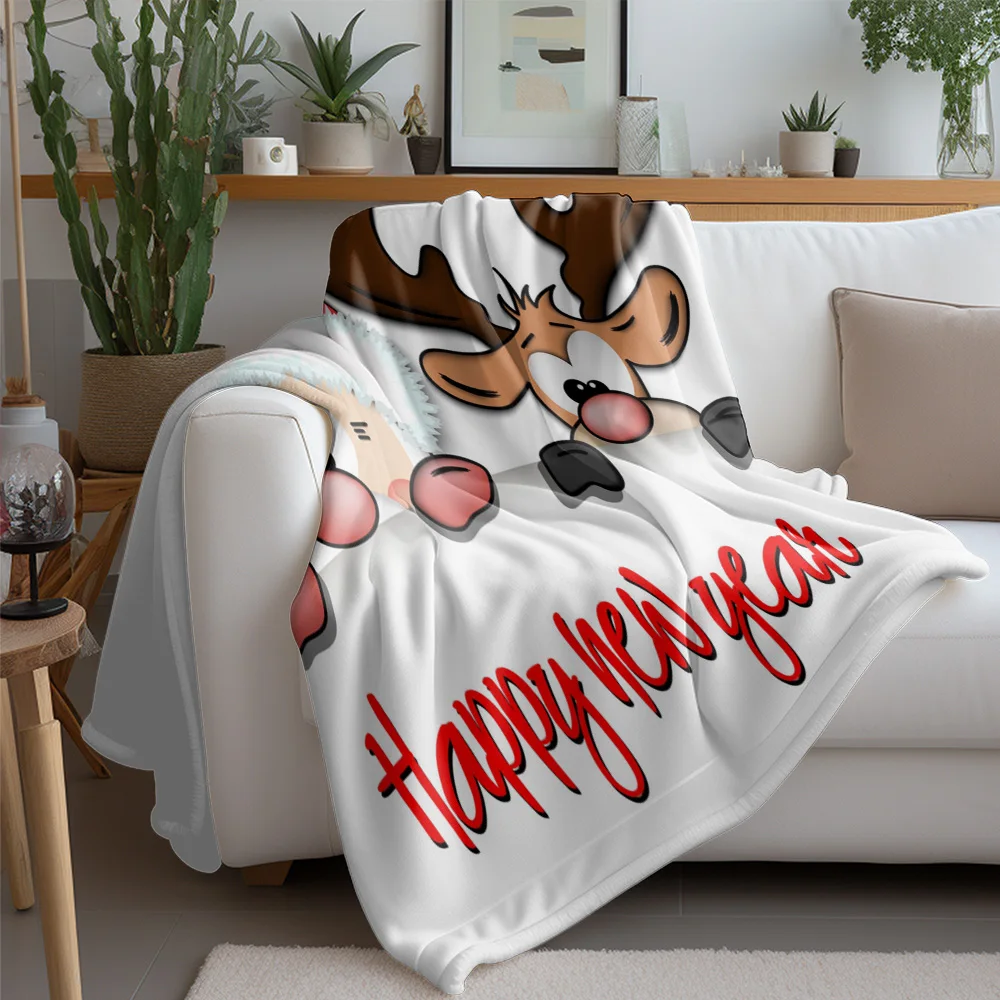 TU Cozy Flannel Blanket Soft Throw Blanket Farmhouse Decor Home Decor Gift Idea Christmas Gift Holiday Throw Blanket Fuzzy Warm