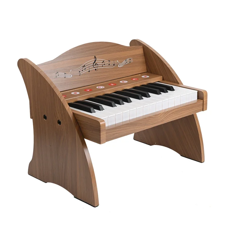 High Quality Mini Child Instrument Musical Wooden Toy Piano For Learning Baby