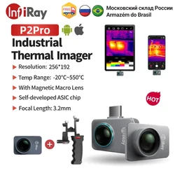 InfiRay Xinfrared P2 Pro telefon komórkowy na podczerwień kamera termowizyjna przemysłowa podłoga testowa rura grzewcza obwód PCB kamera termowizyjna P2