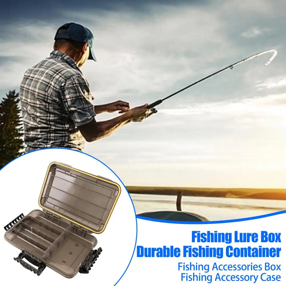 Bait Storage Case Portable Waterproof Fishing Lure Box with Detachable Baffle Capacity Transparent Design Ideal for Baits