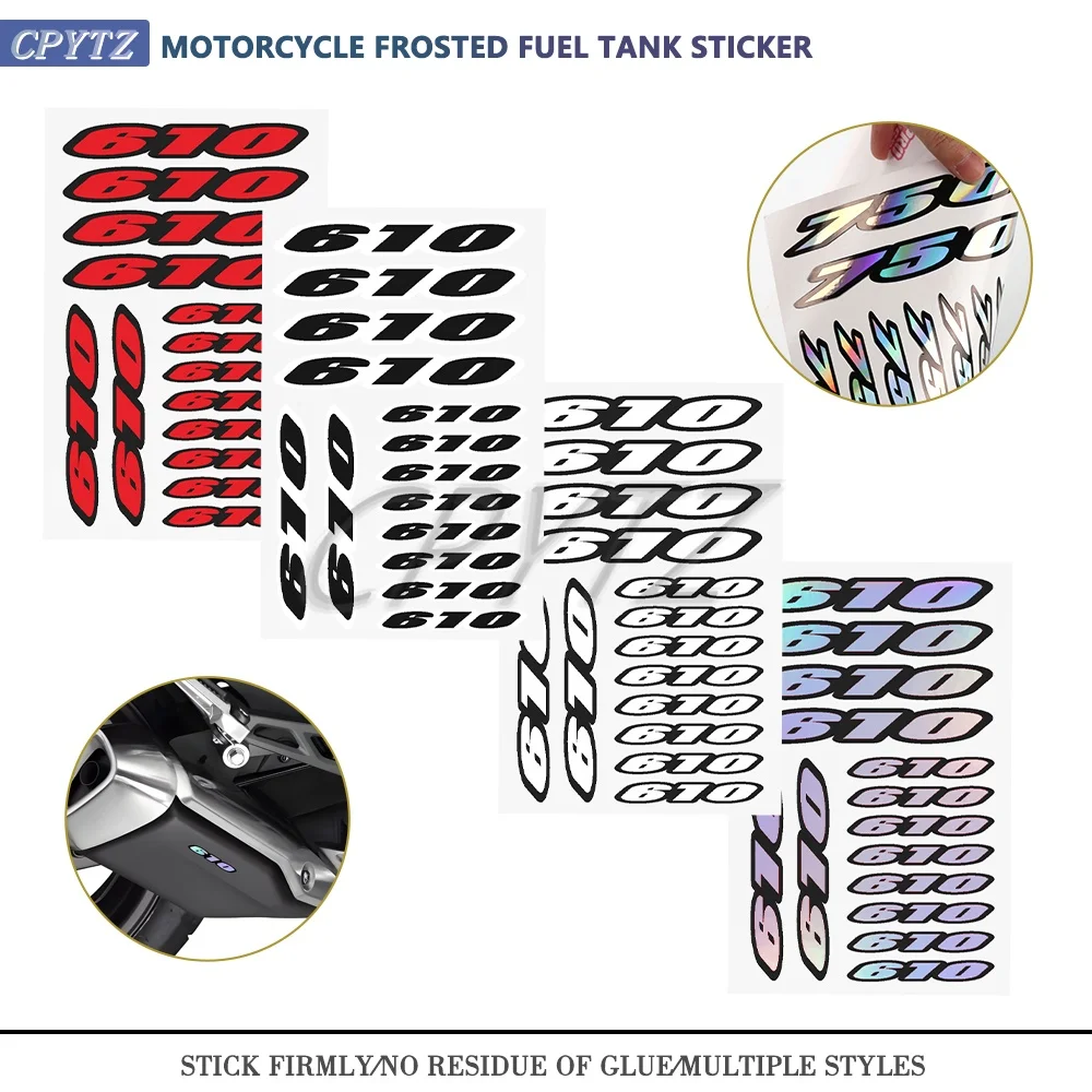 Fit for TE610 e TE610 ie SM610 S SM610 ie ​1 Sheet Motorcycle Number Stickers Body Shell Deco Decals 610 Emblem