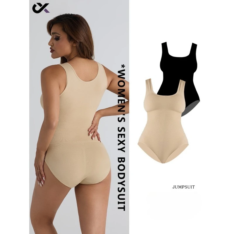 섹시 플러스 사이즈 탑요가복 섹시크로스보더심리스원피스쉐이프웨어아름다운쉐이핑심리스복부압박스포츠 점프수트