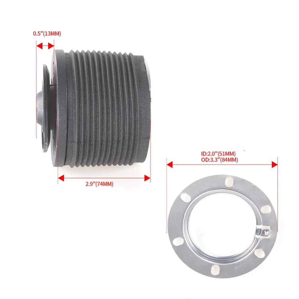 Adaptador de volante de metal para ford para mustang 1979-2004 base de roda adaptador de volante 6 parafusos para modificação de carro