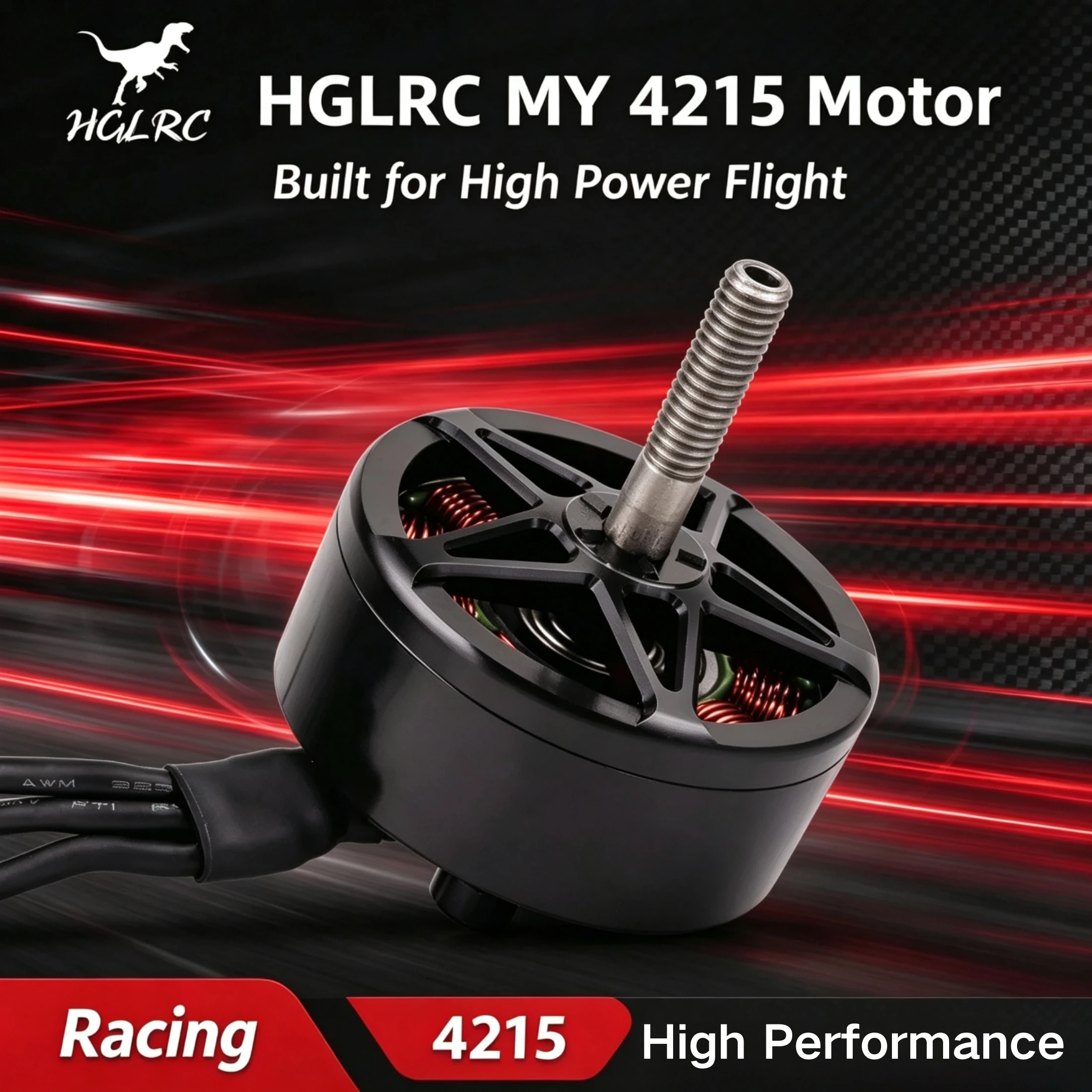 HGLRC MY 4215 400KV 6-8S High Load Brushless Motor Support 16 Inch Props for Large FPV Freestyle Racing Drone