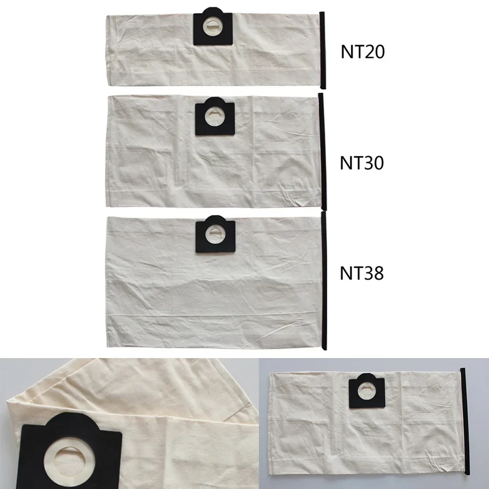 카처 NT20 NT30 NT38 NT481 NT652 진공 청소기와 호환 가능한 세척 가능한 먼지 봉투, 효과적인 여과 팩 1 개