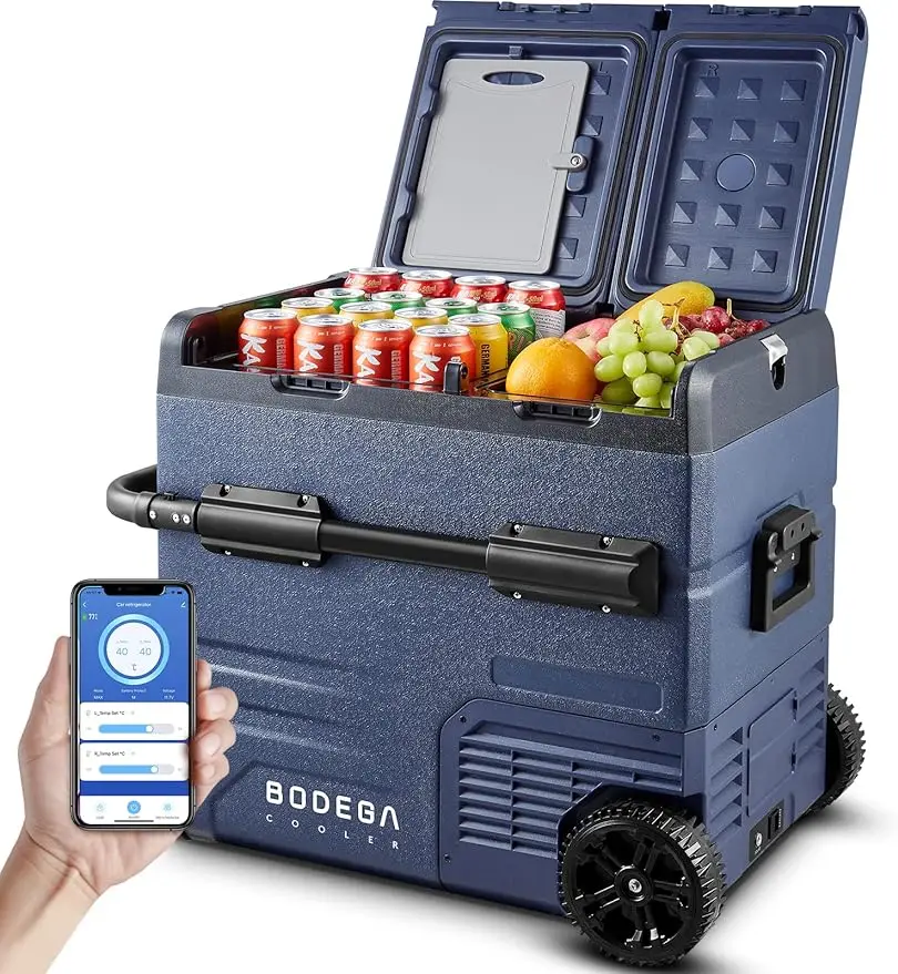 

12 Volt Car Refrigerator,59 Quart (55L)12v Portable refrigerator,Car Fridge Freezer, -4℉-68 Car Cooler 12/24V DC and 100-240V A