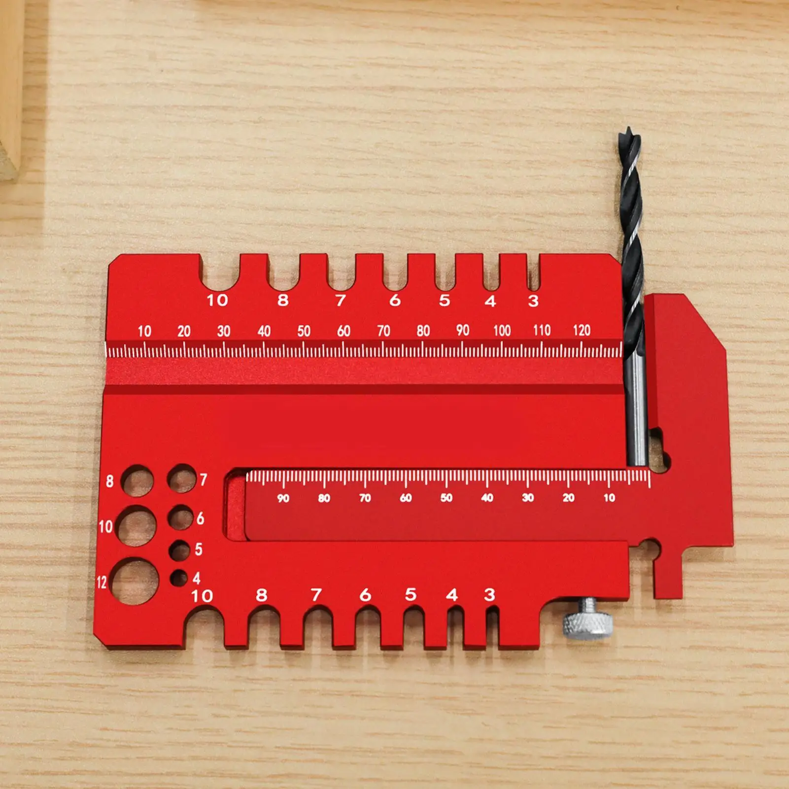 Woodworking Ruler Measuring Gauge Tenon Gauge for Workshop Home Improvement Garage Carpentry Furniture Making Project view 5