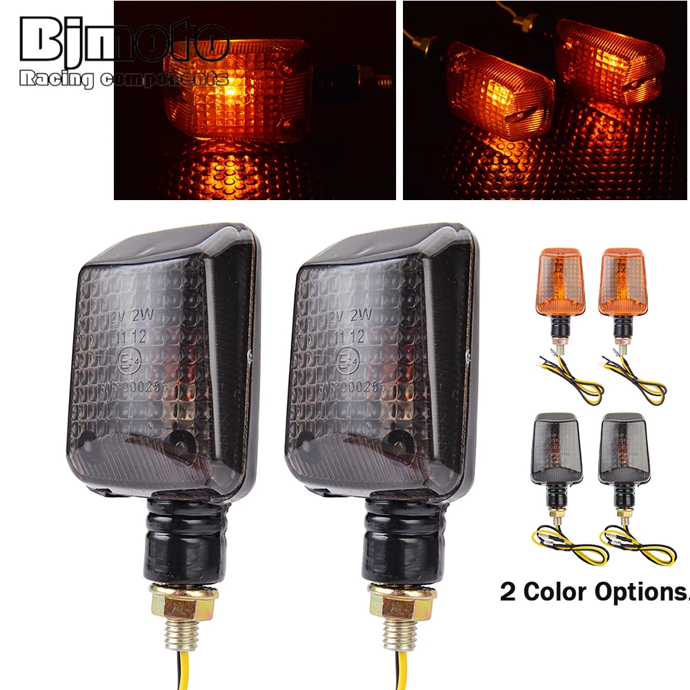2Pcs Universal Motorcycle Turn SignalIndicator Lights Lamp 12V Amber BulbBinkers Fashers Sidemarker For K-TM Honda Yamaha Suzuki