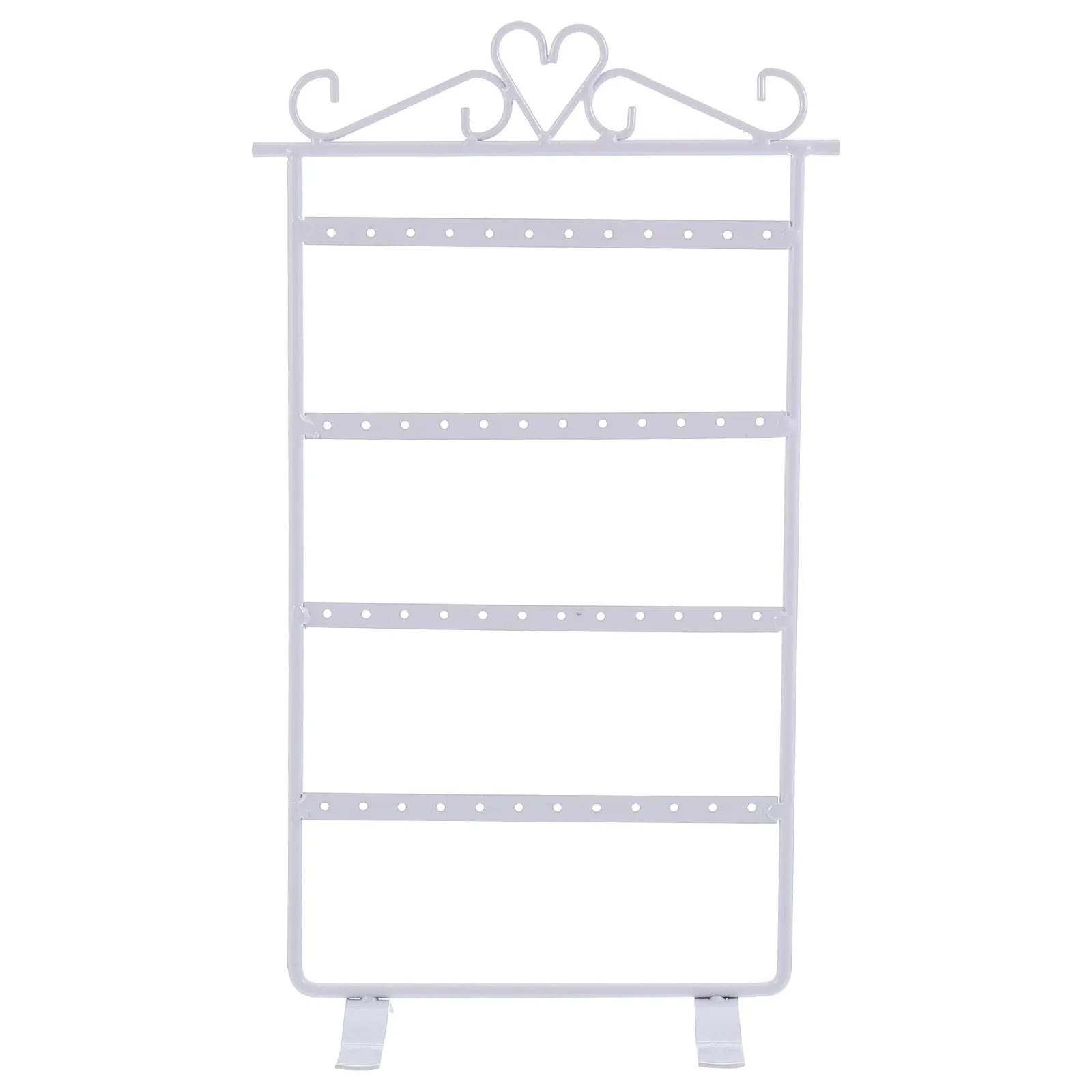 

Изящная подставка-органайзер для серег с 48 отверстиями, железная витрина для украшений, стойка для хранения серег-гвоздиков