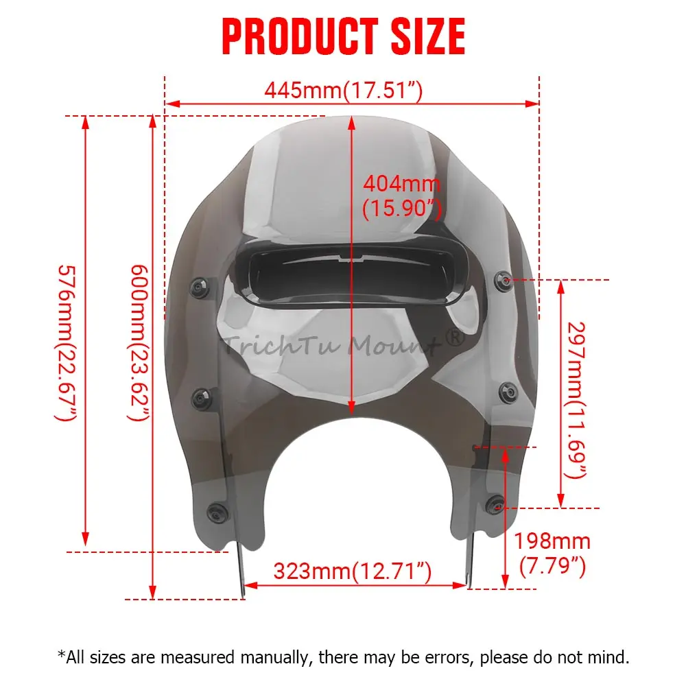 Motorcycle Fairing Windscreens Windshield For Harley Road King Classic Special FLHRXS FLHR FLHRC 1994-2025 Wind Deflectors