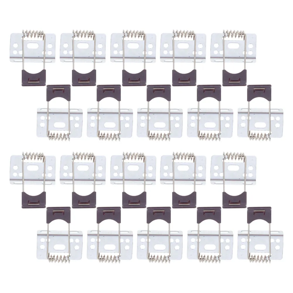 20Pcs L-Type Embedded Downlight Spring Mount Clips Panel Light Holder Ceiling Light Retaining Clamps for LED Lighting