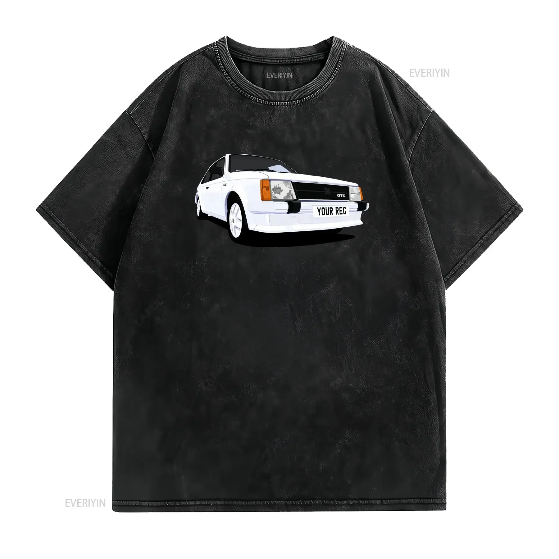ASTRA GTE CAR ART T SHIRT PERSONALISE IT vintage Washed Casual Comfortable Stylish Stretched homme streetwear Unisex Versatile
