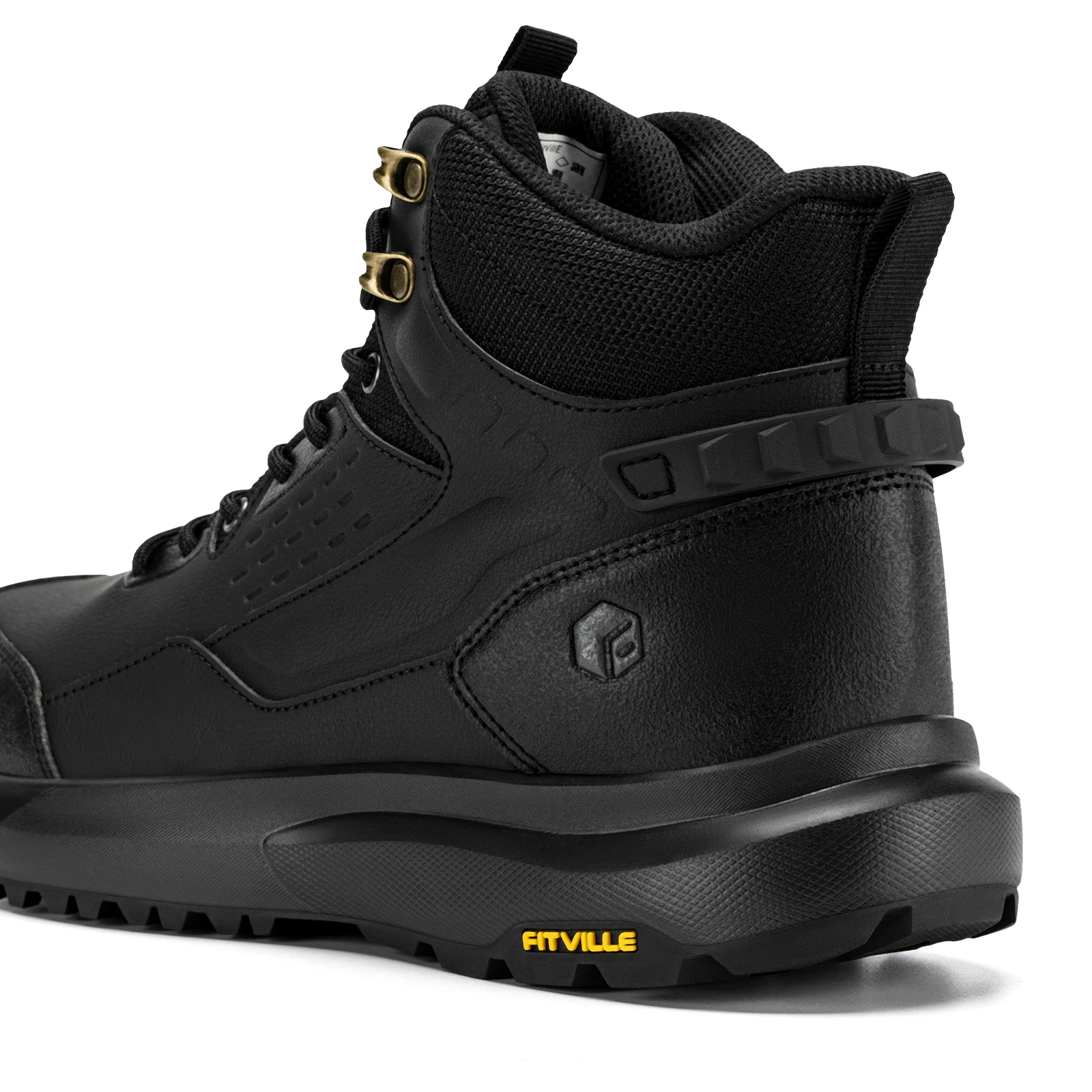 Fittington أحذية المشي للرجل الكاحل أحذية التنزه منتصف العجل الأحذية الدانتيل يصل Ventilat دعم عدم الانزلاق الرحلات في الهواء الطلق الأحذية