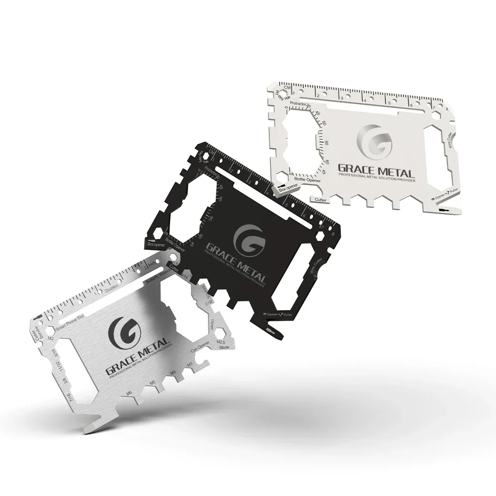 

Mini Gifts Stainless Steel 46 in 1 Multi Function Custom Logo Multi Tool Card Wallet Multitool Custom Card Tool