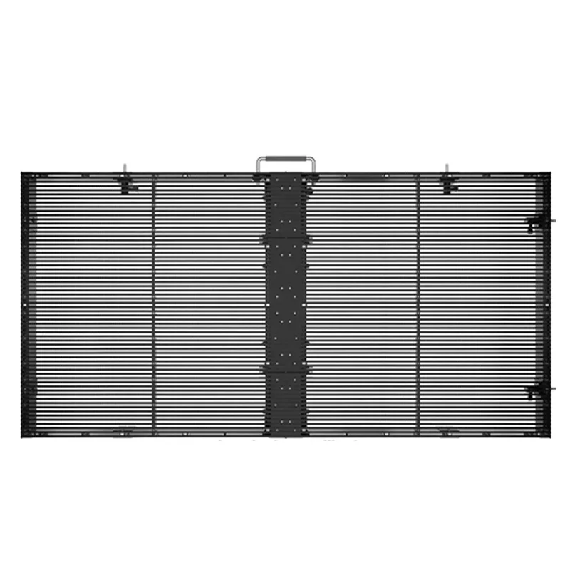 custom.OEM 1200 Nit Full Color P3.91-.Shopping Mall Advertising Screen Semi-Outdoor Glass Transparent Led Display
